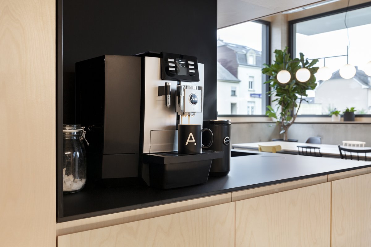 Barista corner in the open kitchen