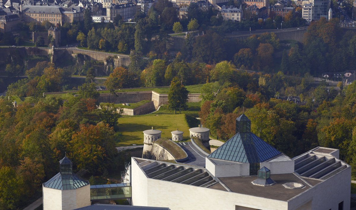 Fort Thungen in Luxembourg from above