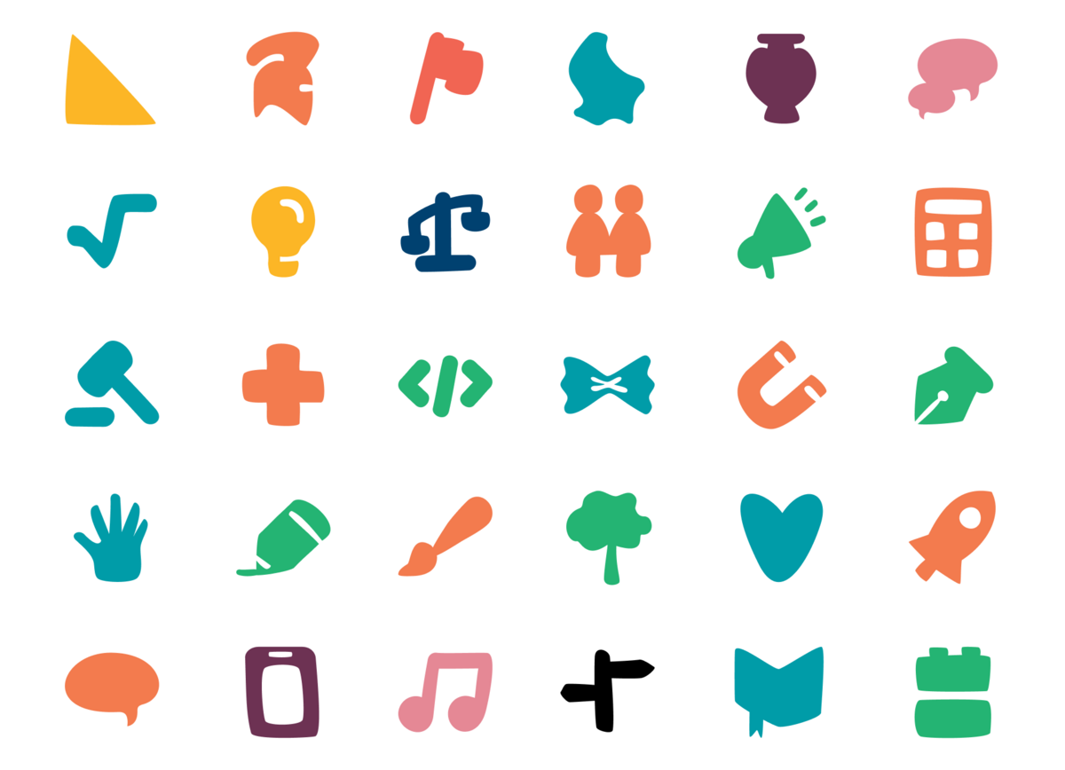 Custom icons for a parents students platform